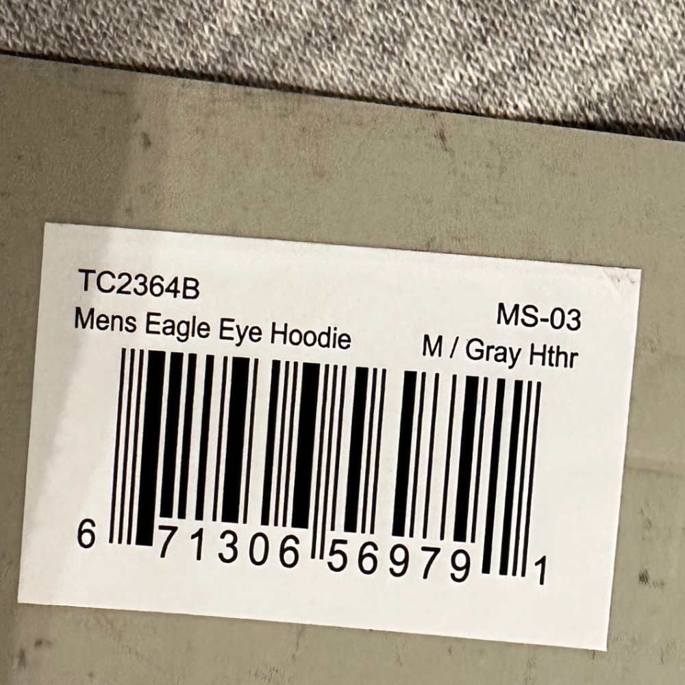 NWT Troll Co Clothing Eagle Eye Hoodie Mens Medium Gray Pullover Dirty Hands - Picture 5 of 8